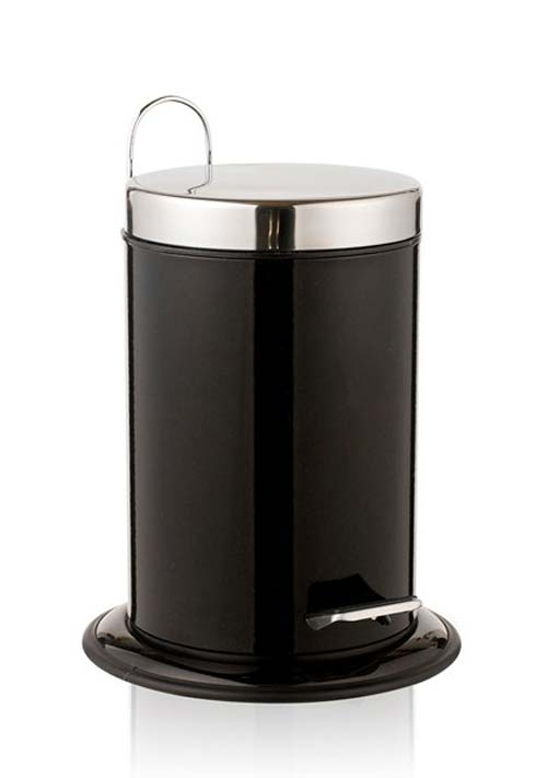 3 liter Scandinavische pedaalemmer - Zwart