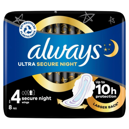 Always Ultra Secure Nachtmaat 4 - 8 stuks
