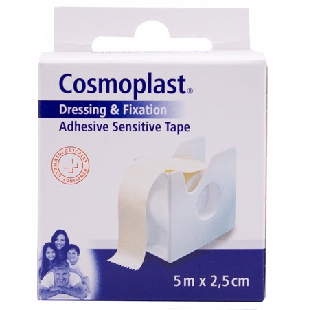 Cosmoplast Verband & Fixatie Zelfklevende Gevoelige Tape - 5m