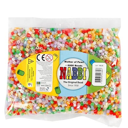Nabbi Medium Tube Kralen Parelmoer - 6000 stuks