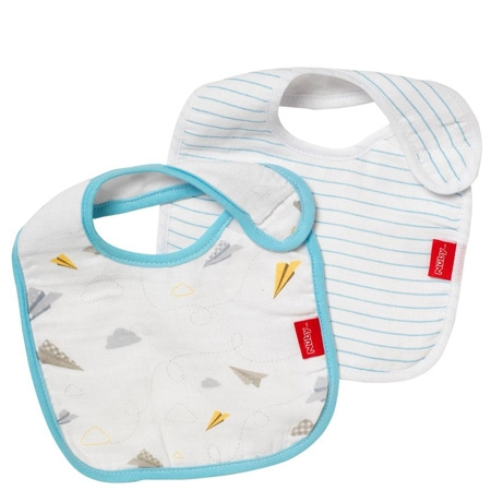 Nuby Muslin Snug n' Dry Slabbetjes - 2 pak