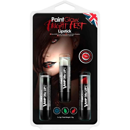 PaintGlow Fright Fest Lipstick - 3 stuks