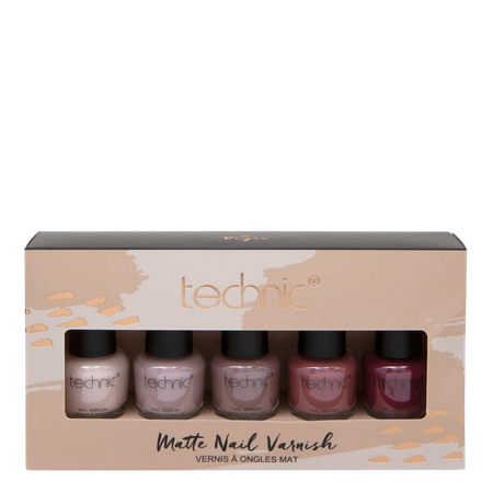 Technic Matte Nagellak Set – 5 stuks