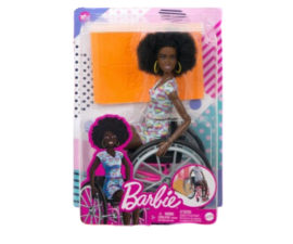 Barbie Fashionistas Rolstoel Zwarte Pop