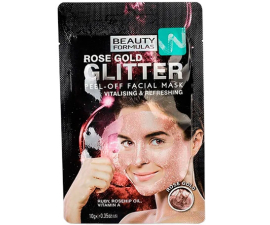 Beauty Formulas Roségoud Glitter Gezichtsmasker
