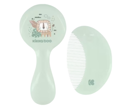 Kikka Boo Kam en Borstel met Natuurlijke Haren - Savanna Mint