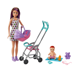 Mattel Barbie Skipper Babysitter met Kinderwagen